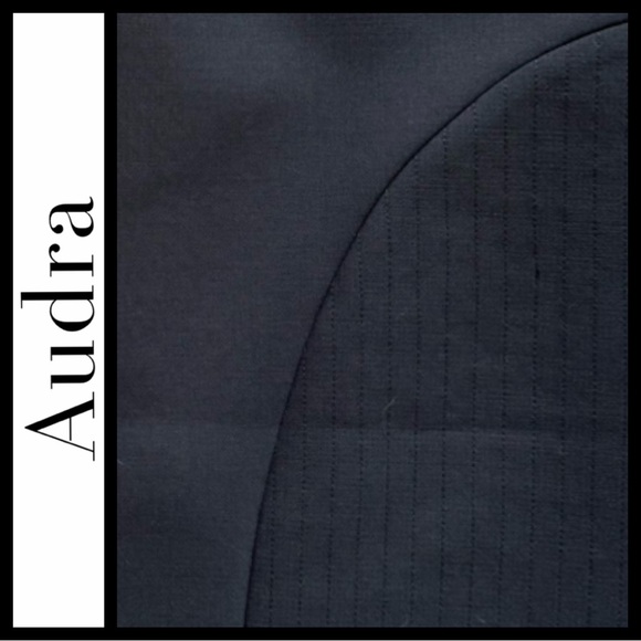 AUDRA Official Women's Navy Midi Pencil Skirt - Picture 3 of 7